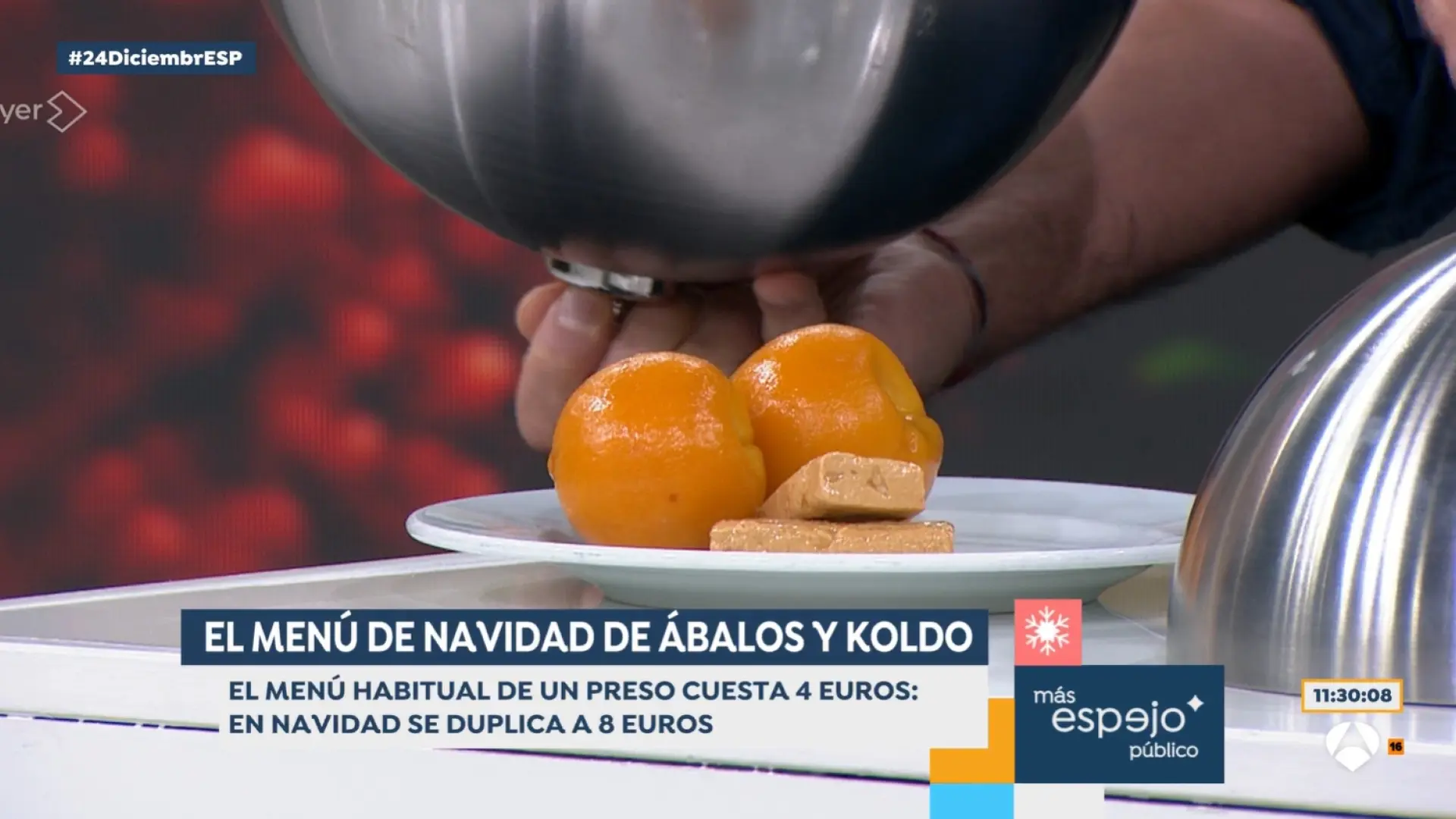 langostinos y entrecot a doble de precio