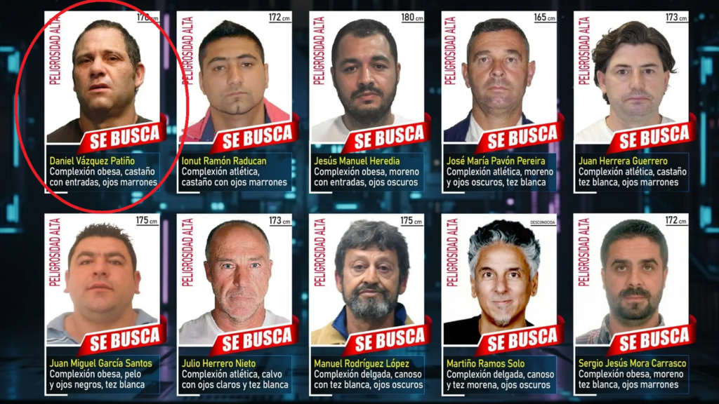 Detenido el pederasta Vázquez Patiño, uno de los 10 delincuentes más buscados de España