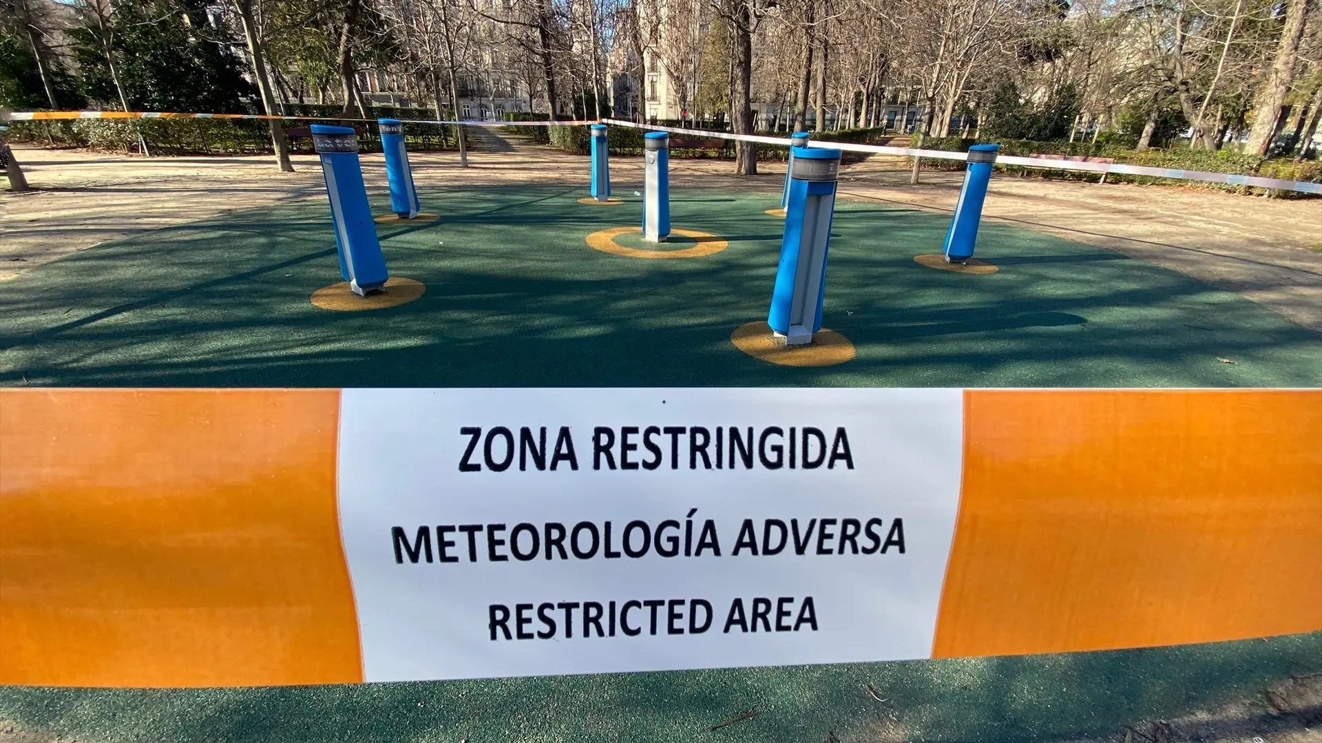 El Retiro y otros ocho parques de Madrid restringen zonas este sábado por condiciones meteorológicas adversas