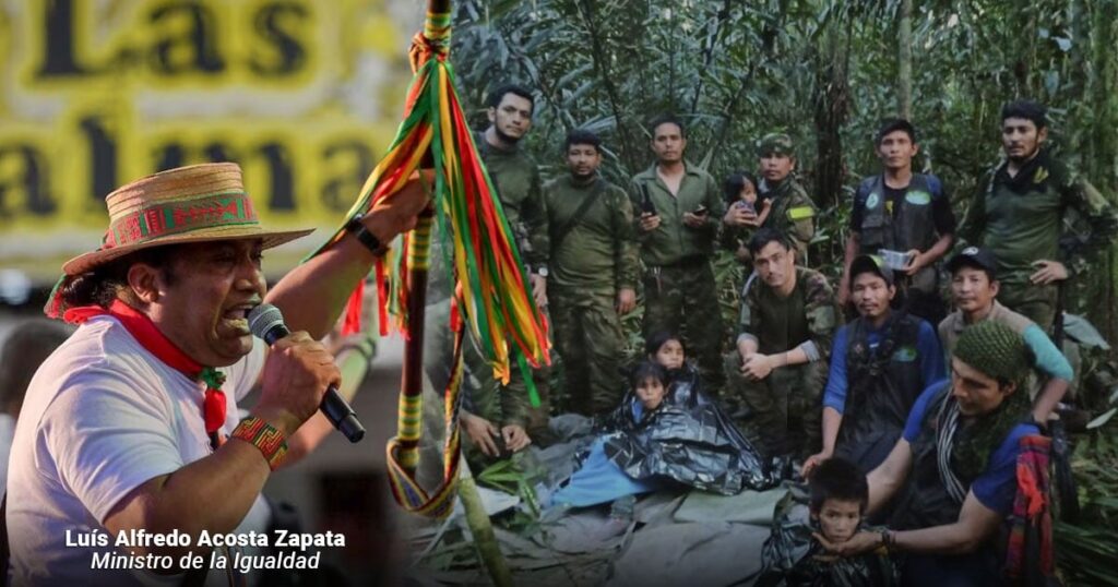 El líder indígena que llega a minIgualdad rescató junto al minDefensa a los niños perdidos en la selva del Guaviare