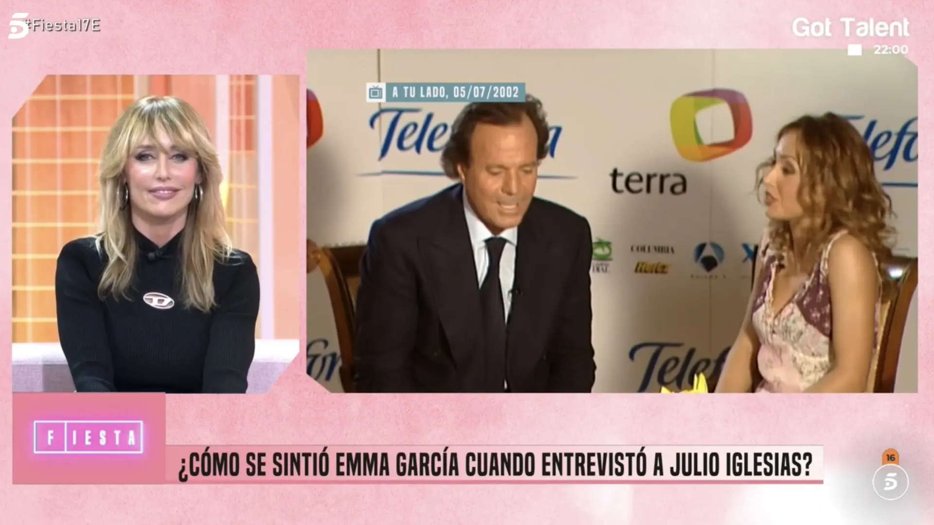 Emma García, sobre su polémica entrevista a Julio Iglesias: "Me sentí vacilada, no agredida"