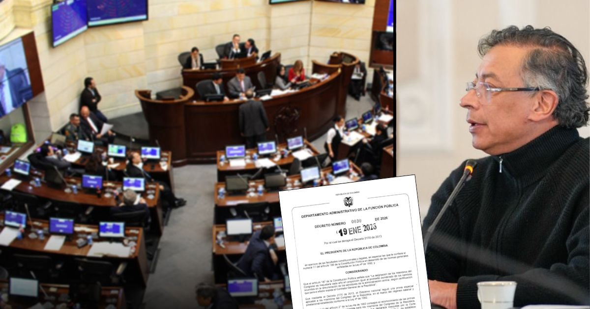 La prima de casi  millones que Petro le quitó a los congresistas la había otorgado por decreto Juan Manuel Santos