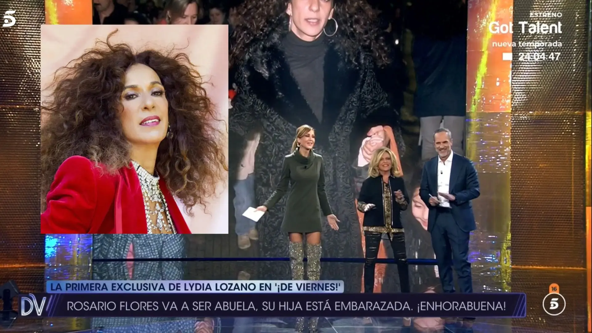 Lydia Lozano anuncia en exclusiva que Rosario Flores va a ser abuela