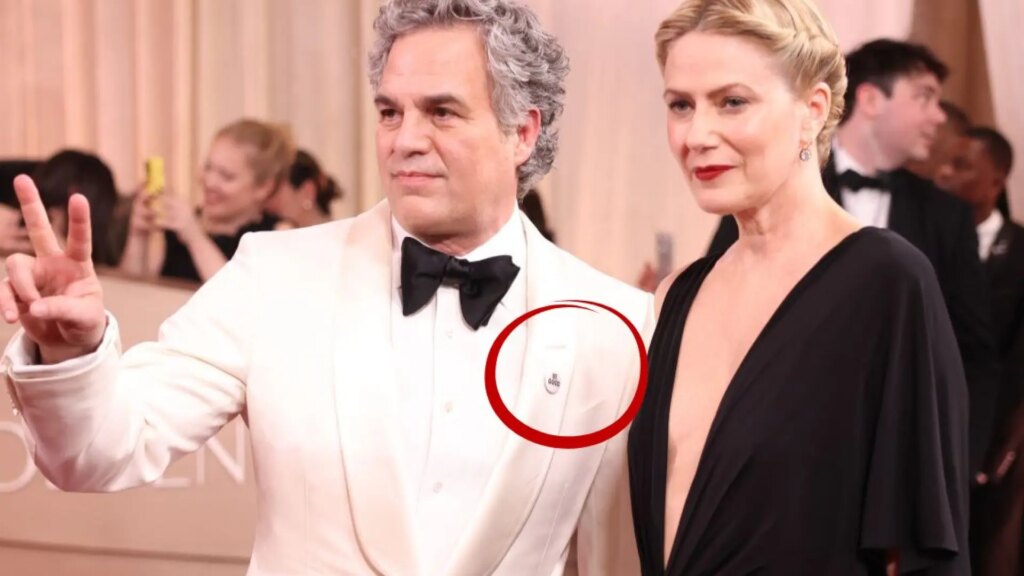 Qué significa el pin de protesta de Jean Smart, Mark Ruffalo y otros actores en la alfombra roja de los Globos de Oro 2026