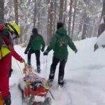 Rescatado un esquiador herido en la sierra de Guadarrama tras seis horas de intervención