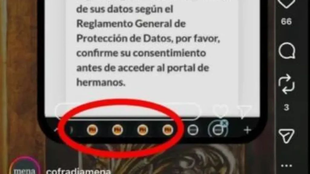 Una cofradía de Málaga pide disculpas al verse en sus redes iconos de una web porno