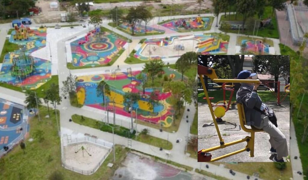 Galán arma grupo especial para los parques: hacer ejercicio queda fijo Galán arma grupo especial para los parques: hacer ejercicio queda fijo