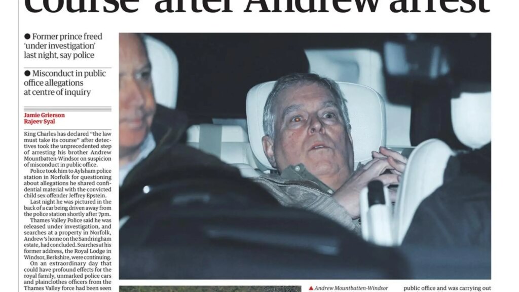 así es la imagen del expríncipe Andrés tras ser arrestado que deja ‘ko’ a la monarquía