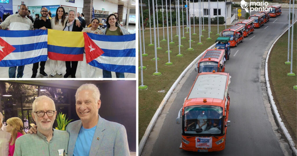 Dos congresistas colombianas en el convoy humanitario a Cuba y apoyo al régimen