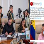 Presidente Petro denunció un posible bombardeo de Ecuador en territorio colombiano
