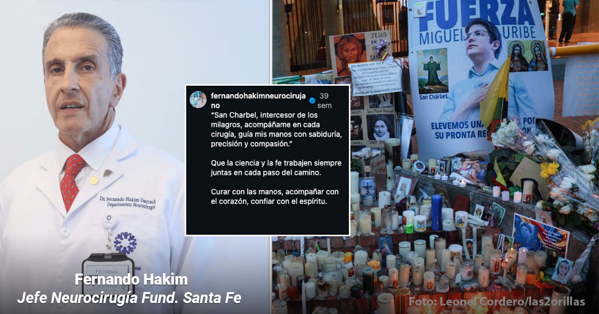 El neurocirujano que intentó salvar a Miguel Uribe ya tendrá dónde rezarle a San Chárbel, el santo al que le tiene fe
