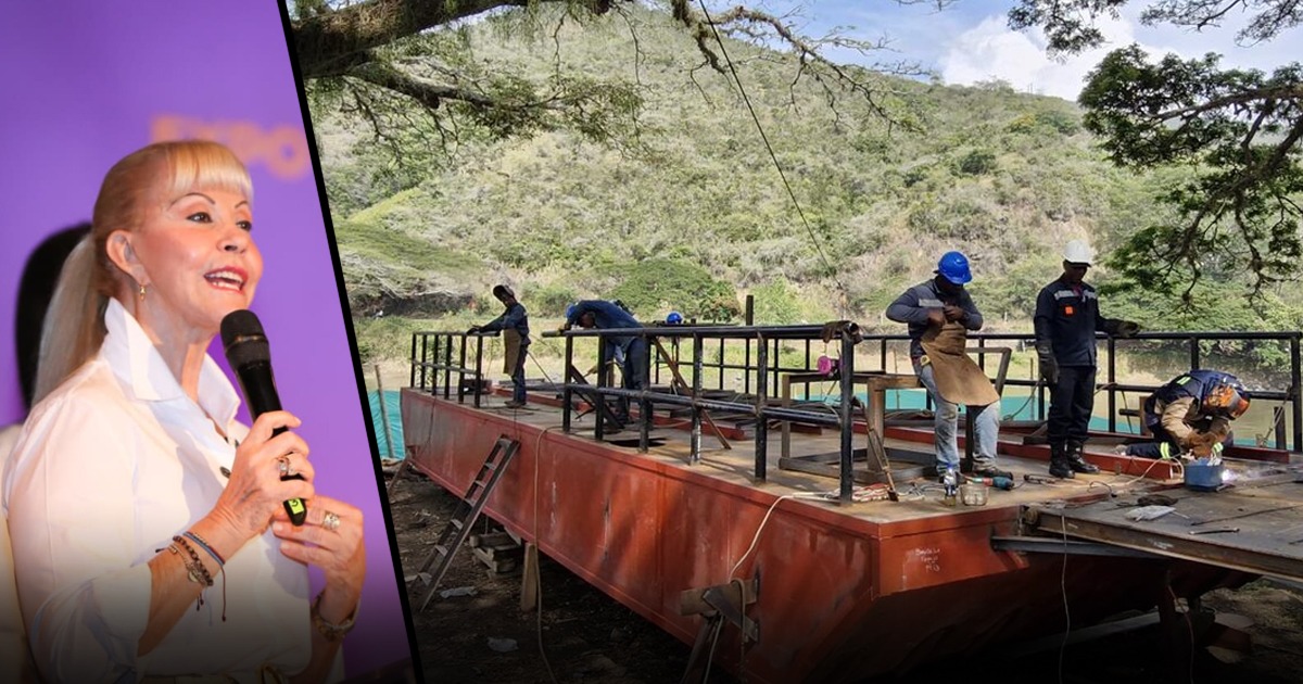 Nueva barcaza transforma el cruce del río Cauca