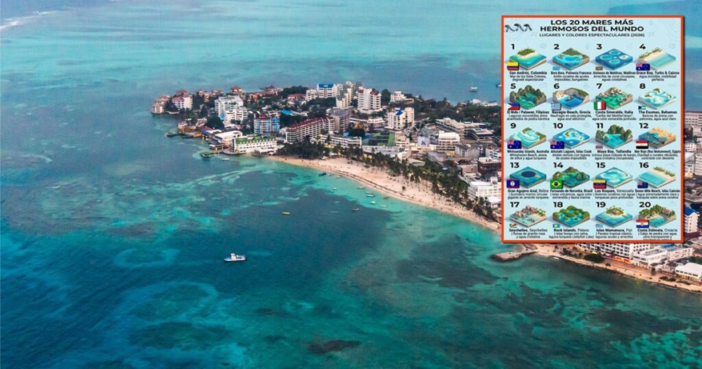 San Andrés y su mar de los siete colores fue escogido este año como el más bonito del mundo