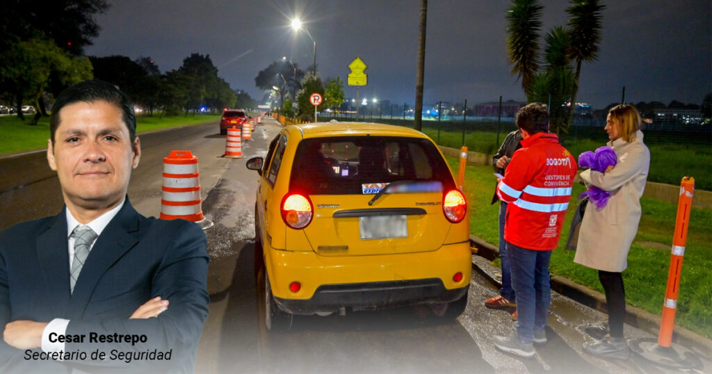 60 % de los taxistas de Bogotá que fueron registrados por las autoridades tiene antecedentes penales