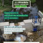 Alcaldía de Girardota avanzan en el mejoramiento del servicio de acueducto en cinco veredas.