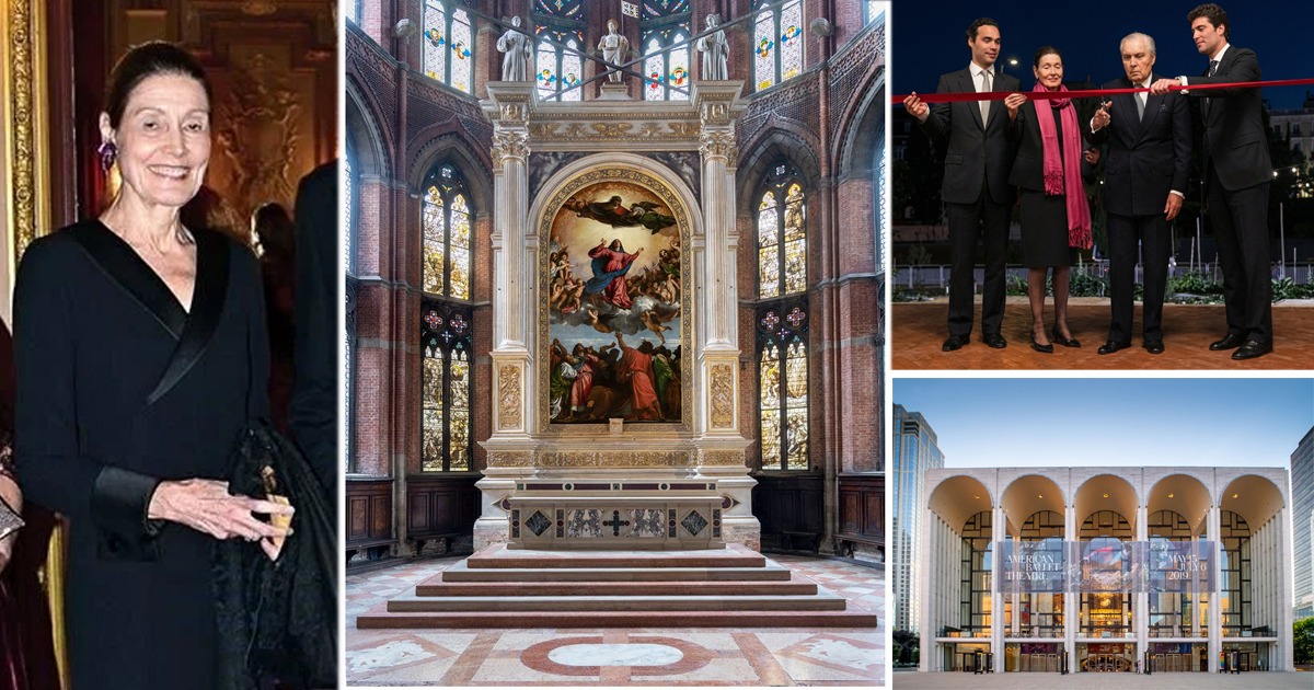 Beatrice Santo Domingo y su pasión por el arte que la llevó a pagar una millonaria restauración de Tiziano en Venecia