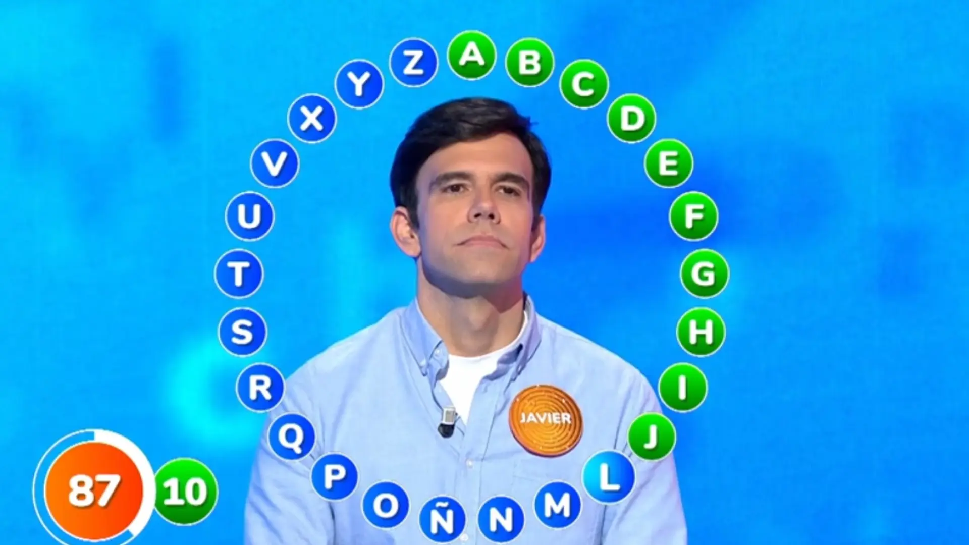 Diez aciertos consecutivos de Javier sentencian ‘El Rosco’ de ‘Pasapalabra’