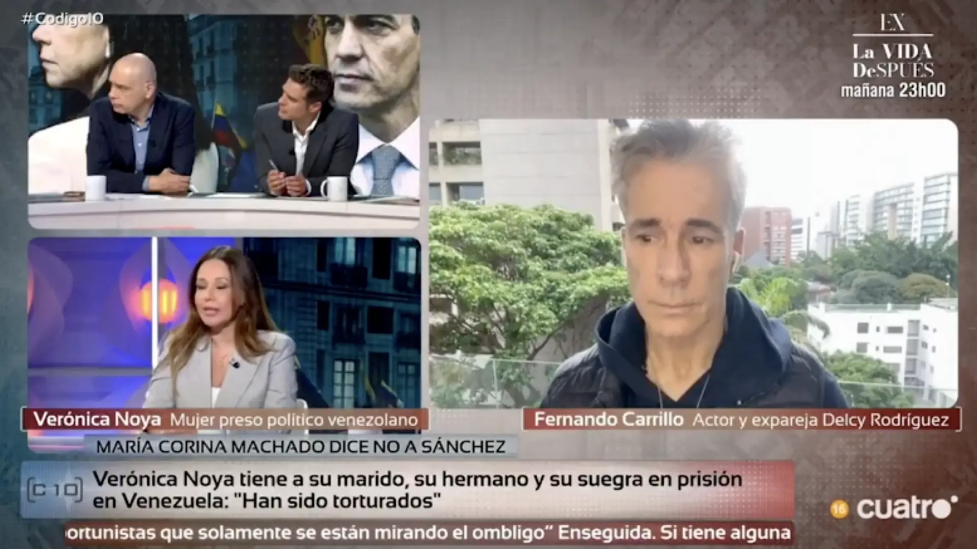 Fernando Carrillo, ex de Delcy Rodríguez, desmiente a la mujer de un preso político venezolano: «Estoy casi seguro»