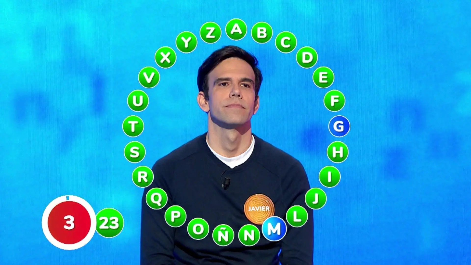 Javier vuelve a rozar el bote de ‘Pasapalabra’ y se queda a dos letras de llevarse 430.000 euros