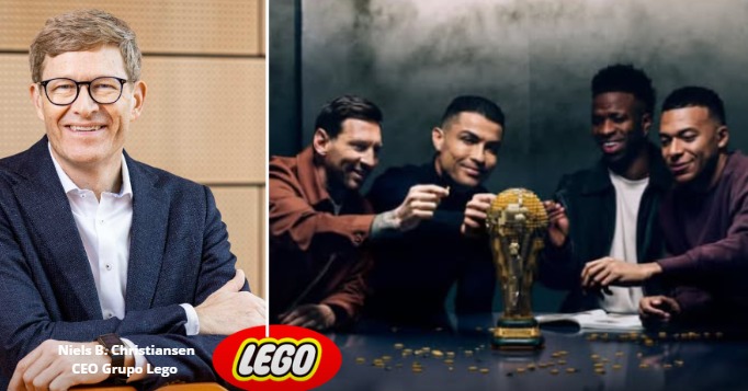 La proeza de Lego de juntar las 4 estrellas del futbol mundial para un comercial, pero les costo una fortuna