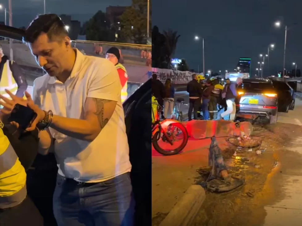 Capturan a Dairo Mora Valbuena luego de accidente en estado de embriaguez en carril de TransMilenio