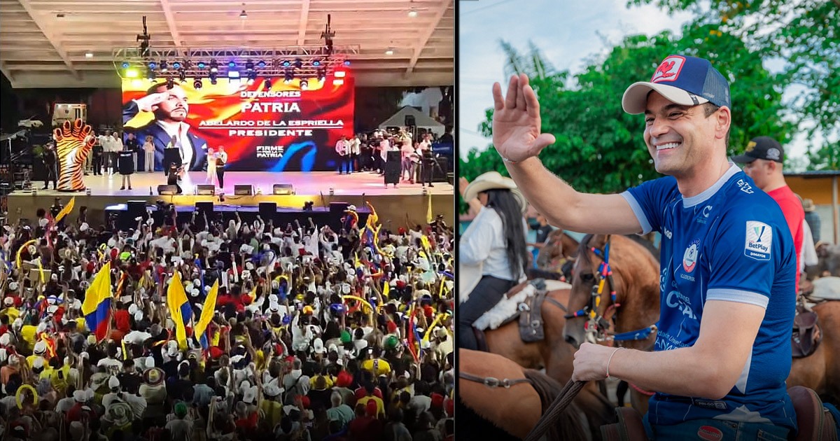 Abelardo De la Espriella gana terreno en Valledupar en la plaza Alfonso López empujado por aliados políticos