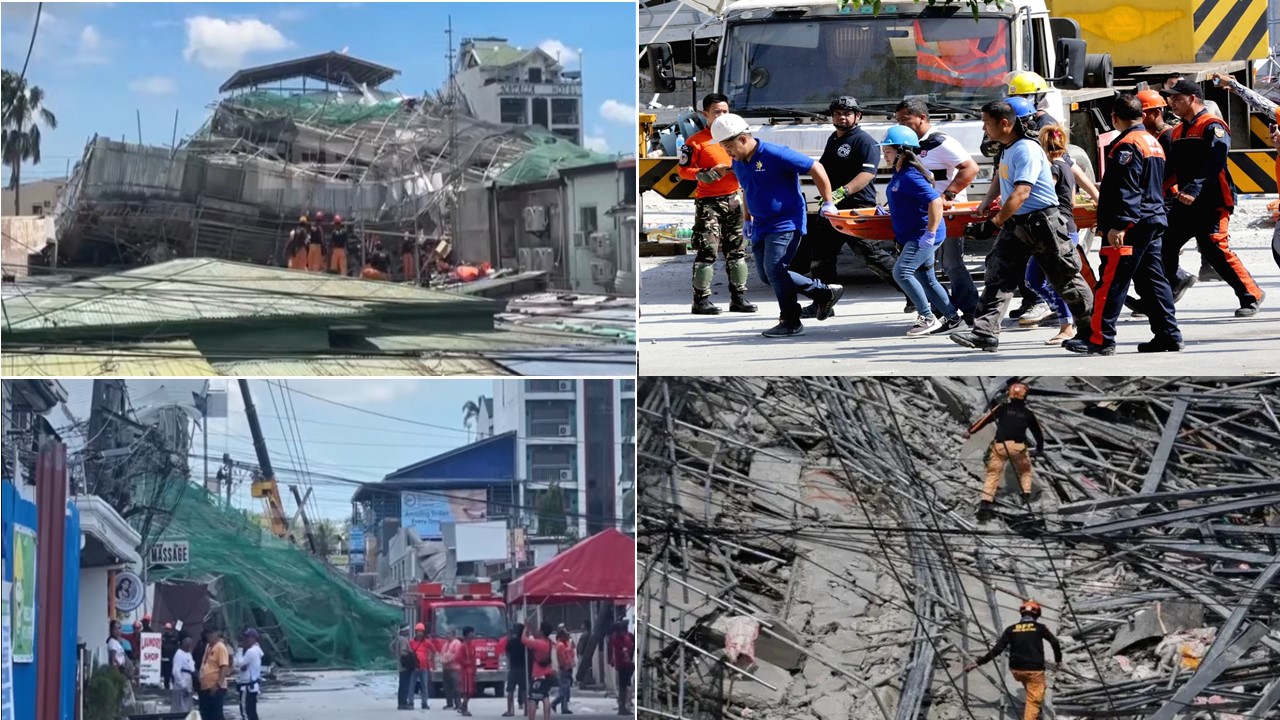 Tres muertos y 17 desaparecidos tras colapso de edificio en construcción en Filipinas Tres muertos y 17 desaparecidos tras colapso de edificio en construcción en Filipinas
