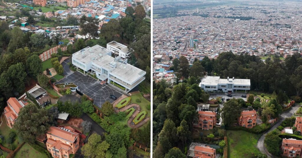 La mega mansión escondida en los cerros de Suba, al norte de Bogotá