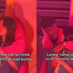 Lamine Yamal y su novia, Inés García, protagonizan una comentada cobra durante el concierto de Bad Bunny en Barcelona Lamine Yamal y su novia, Inés García, protagonizan una comentada cobra durante el concierto de Bad Bunny en Barcelona
