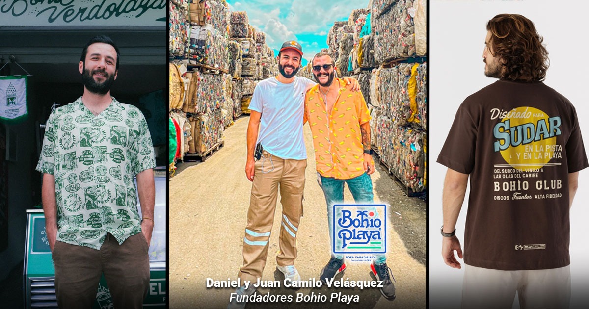 Los hermanos paisas que convirtieron el reciclaje en ropa playera que ya se hizo famosa