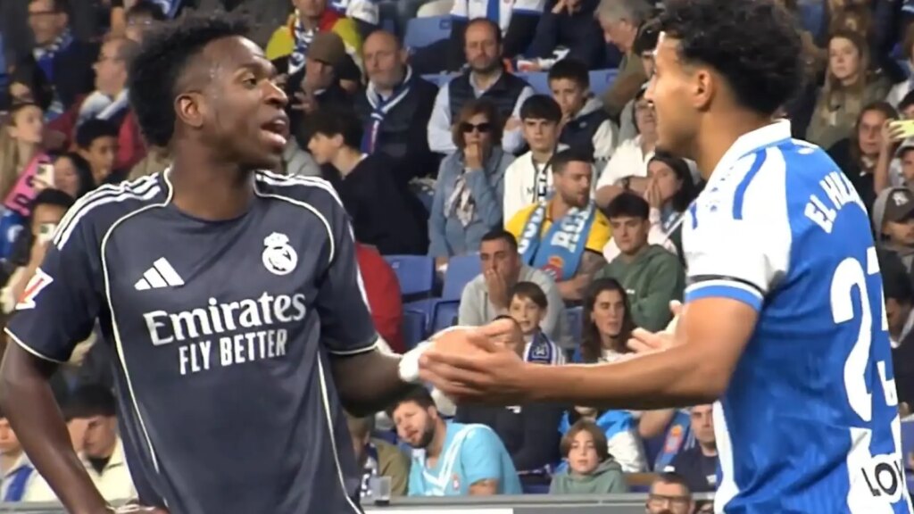 Vinícius, desatado contra El Hilali en el Espanyol