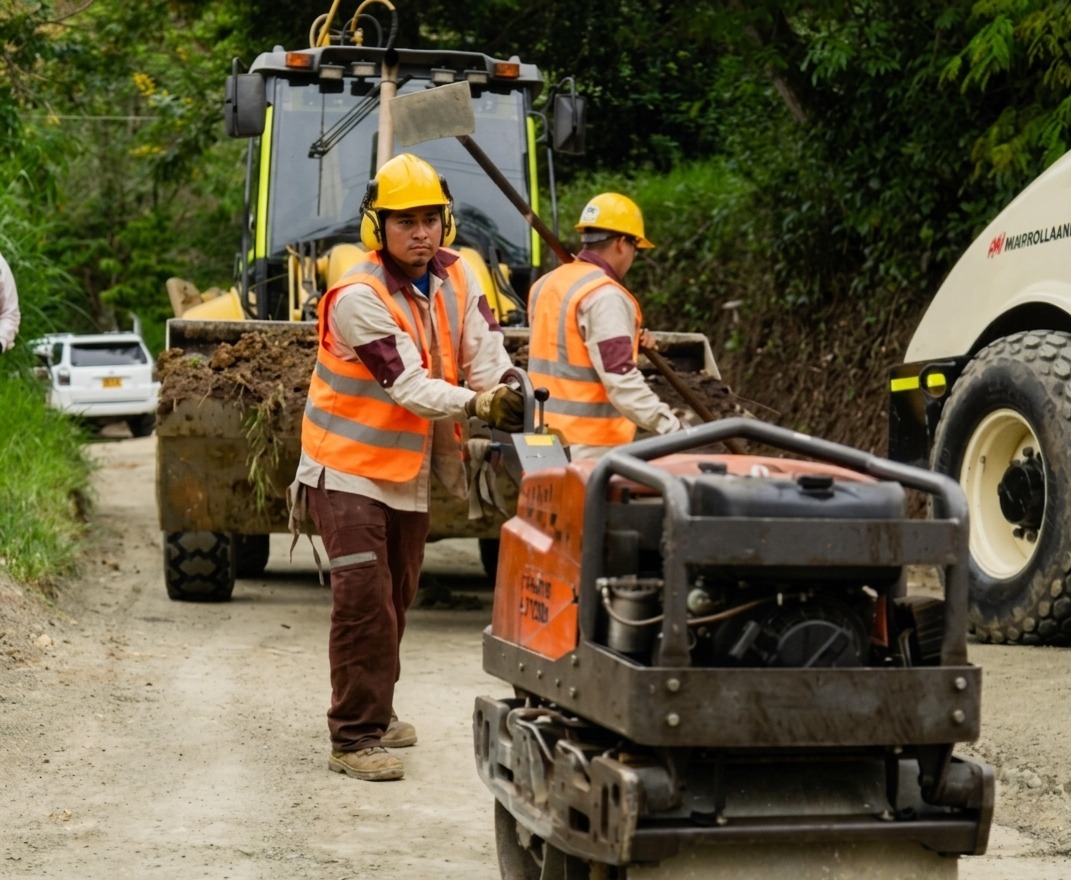 Kevin Bernal destaca inicio de obras de rehabilitación vial en San Andrés.