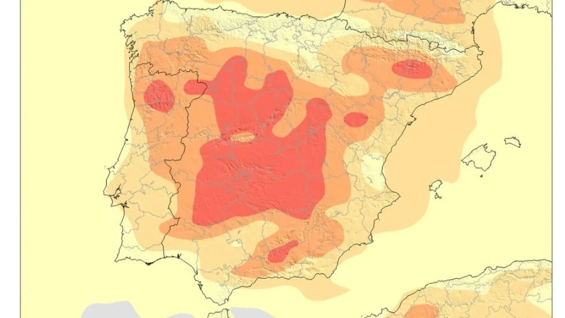 los mapas se pintan de rojo