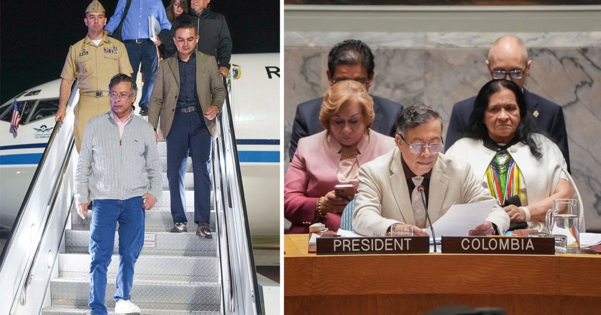 Petro voló a Nueva York y se despidió con ruido en el Consejo de seguridad de la ONU Petro voló a Nueva York y se despidió con ruido en el Consejo de seguridad de la ONU