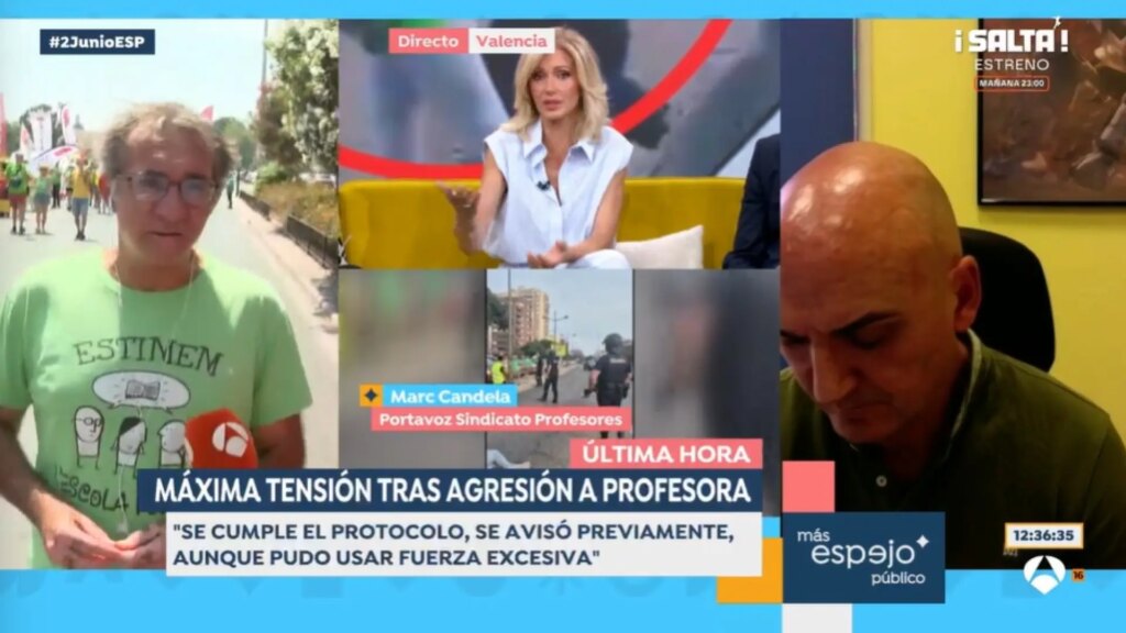 «Tiene la nariz rota y la mandíbula dolorida» «Tiene la nariz rota y la mandíbula dolorida»