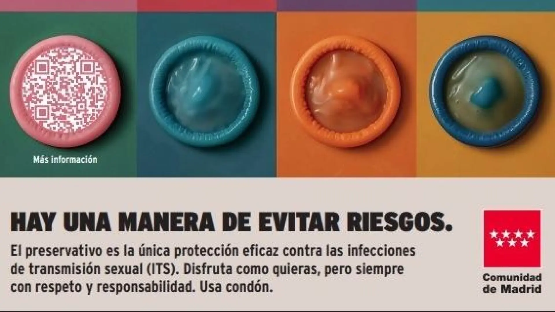 Una nueva campaña informativa en Madrid fomenta el uso del preservativo en jóvenes para prevenir ITS