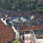 Cortes de tráfico en Cibeles y su entorno por la celebración de la Copa del Mundo Cortes de tráfico en Cibeles y su entorno por la celebración de la Copa del Mundo