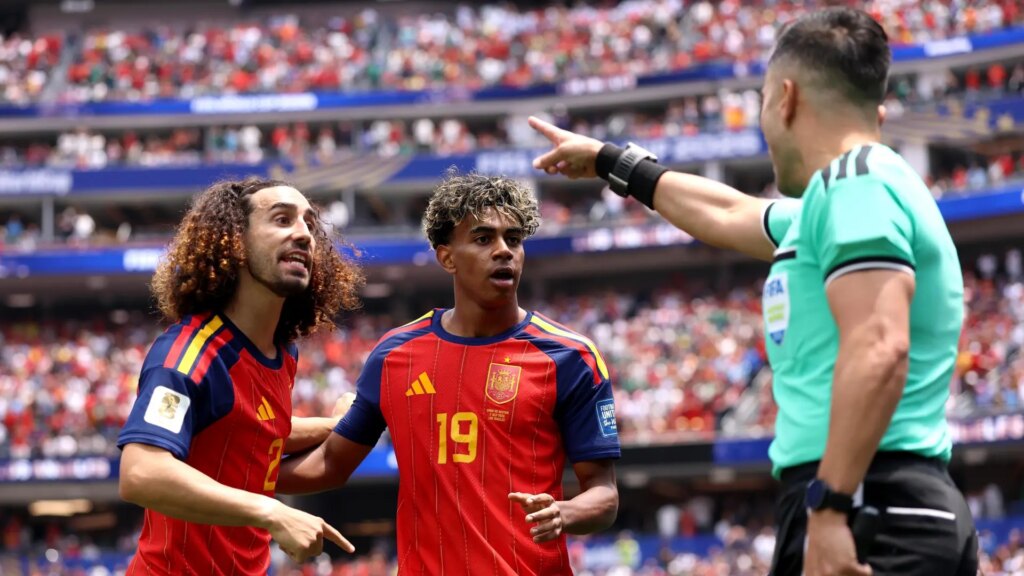 El polémico gol anulado a España