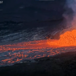 El volcán Kilauea vuelve a entrar en erupción y lanza lava a 150 metros de altura