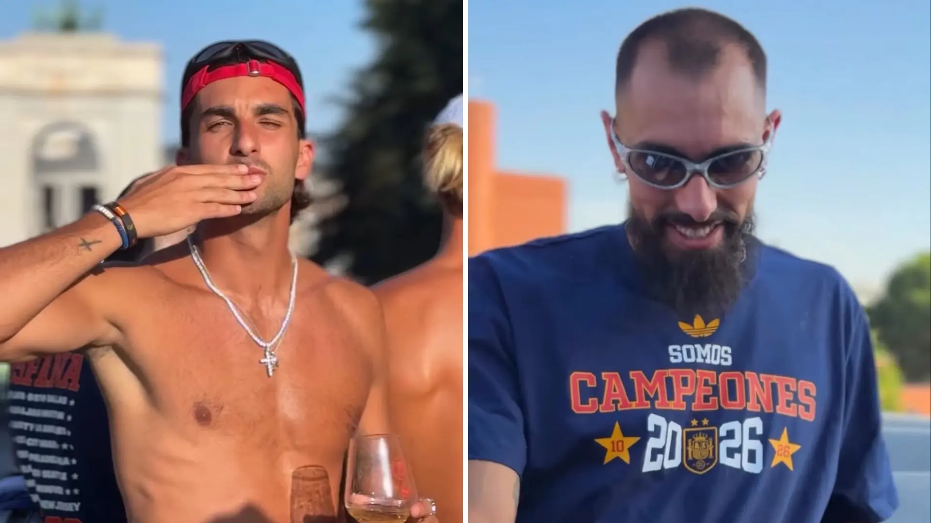 Ferran y Llorente sin camiseta, Borja Iglesias de DJ, Baena desatado con el champán… todos los detalles de la rúa del Mundial 2026 Ferran y Llorente sin camiseta, Borja Iglesias de DJ, Baena desatado con el champán… todos los detalles de la rúa del Mundial 2026