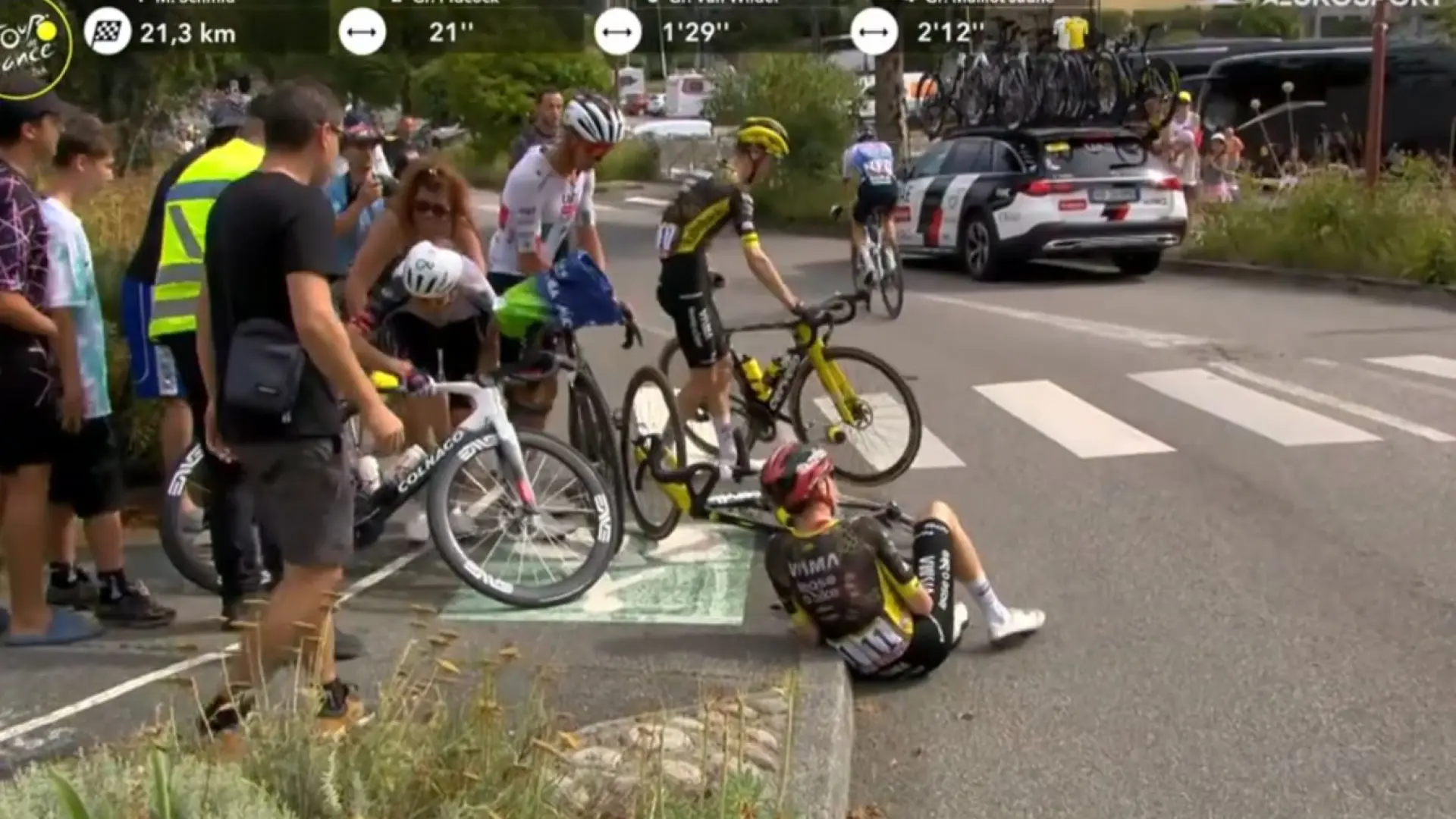 Jonas Vingegaard se retira del Tour de Francia tras sufrir una dura caída Jonas Vingegaard se retira del Tour de Francia tras sufrir una dura caída