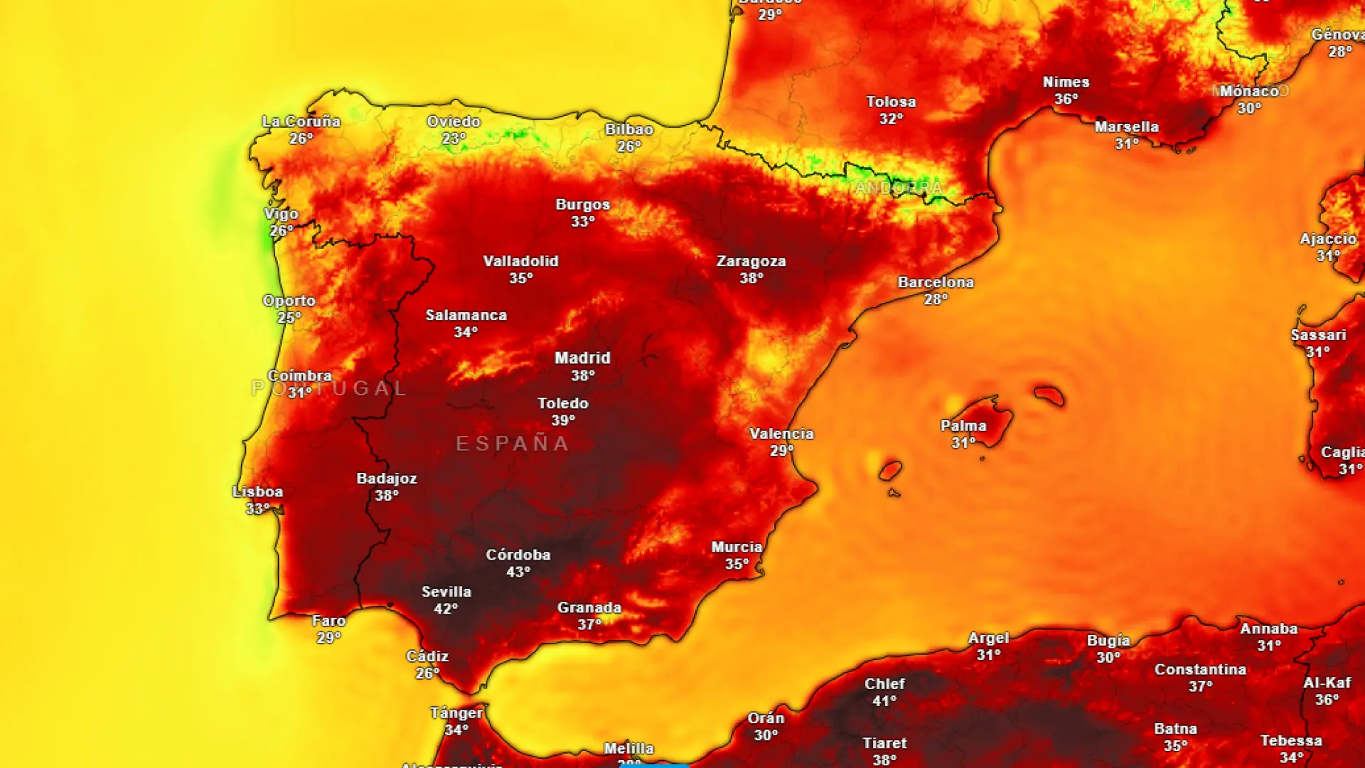 La Aemet pone fin a la ola de calor y avisa de la llegada de la llegada de un cambio en el tiempo en las próximas horas