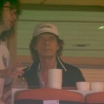 Mick Jagger asiste en Miami al partido de cuartos de final entre Noruega e Inglaterra