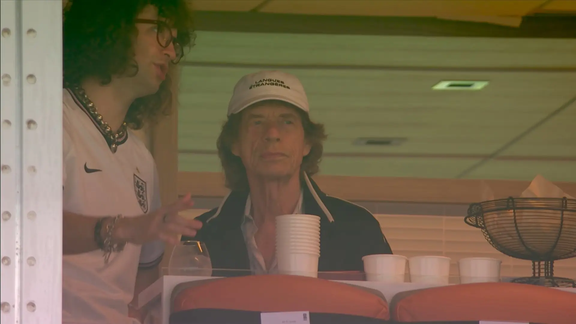 Mick Jagger asiste en Miami al partido de cuartos de final entre Noruega e Inglaterra Mick Jagger asiste en Miami al partido de cuartos de final entre Noruega e Inglaterra