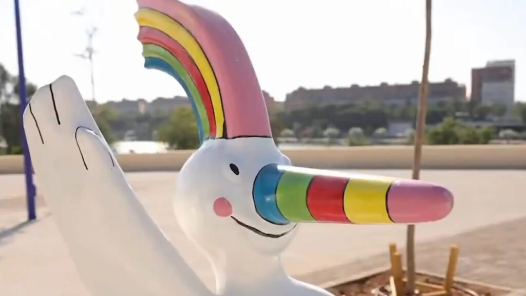 Roban la figura de Curro, la icónica mascota de la Expo 92, instalada en La Cartuja