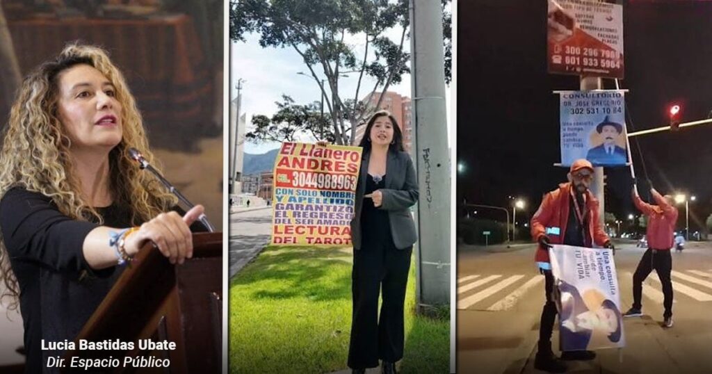 Un santo, brujos y chamanes son los que tienen a Bogotá empapelada con sus avisos ilegales