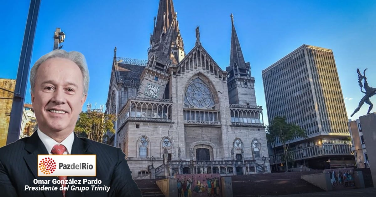 Con acero de Paz del Rio, su dueño quiere ver en pie la torre de la Catedral de Manizales Con acero de Paz del Rio, su dueño quiere ver en pie la torre de la Catedral de Manizales