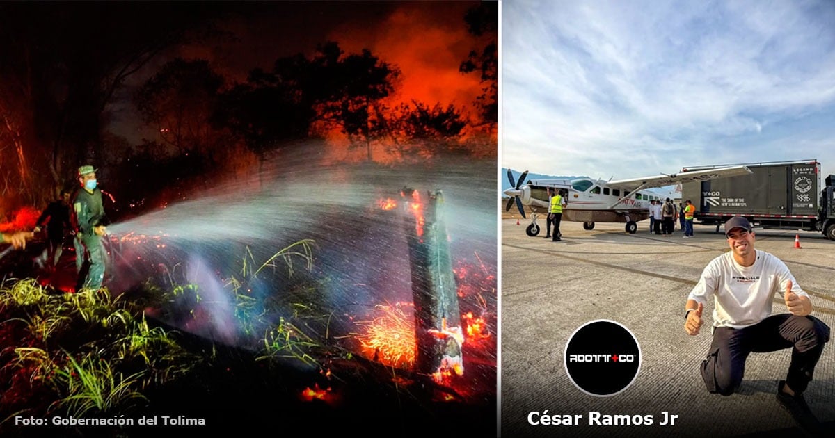 El empresario que pagó helicópteros para apagar el fuego en su finca y los alrededores, mientras Tolima sigue en alerta El empresario que pagó helicópteros para apagar el fuego en su finca y los alrededores, mientras Tolima sigue en alerta
