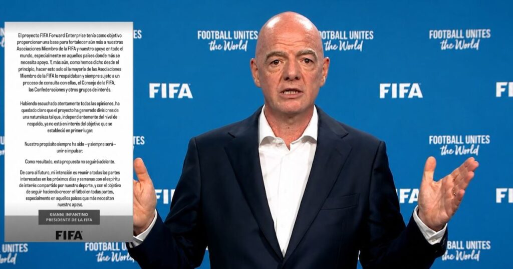 Gianni Infantino retira su plan para abrir los Mundiales a la inversión privada tras fuerte rechazo de las federaciones