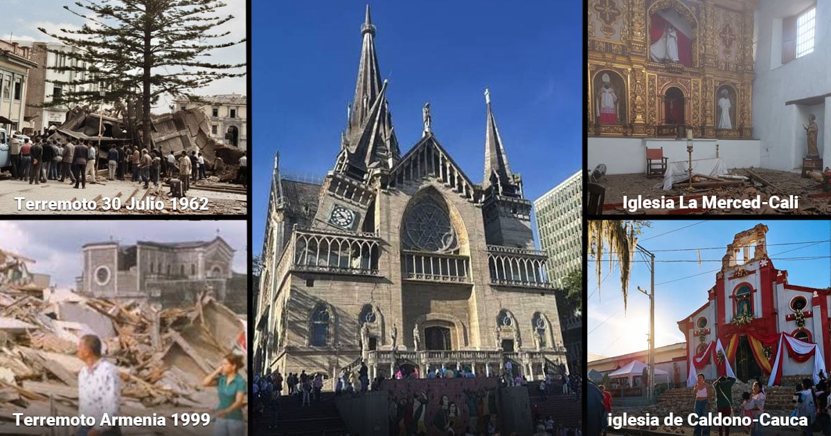La Catedral de Manizales, La Merced de Cali y otros 6 históricos templos que el terremoto golpeó La Catedral de Manizales, La Merced de Cali y otros 6 históricos templos que el terremoto golpeó